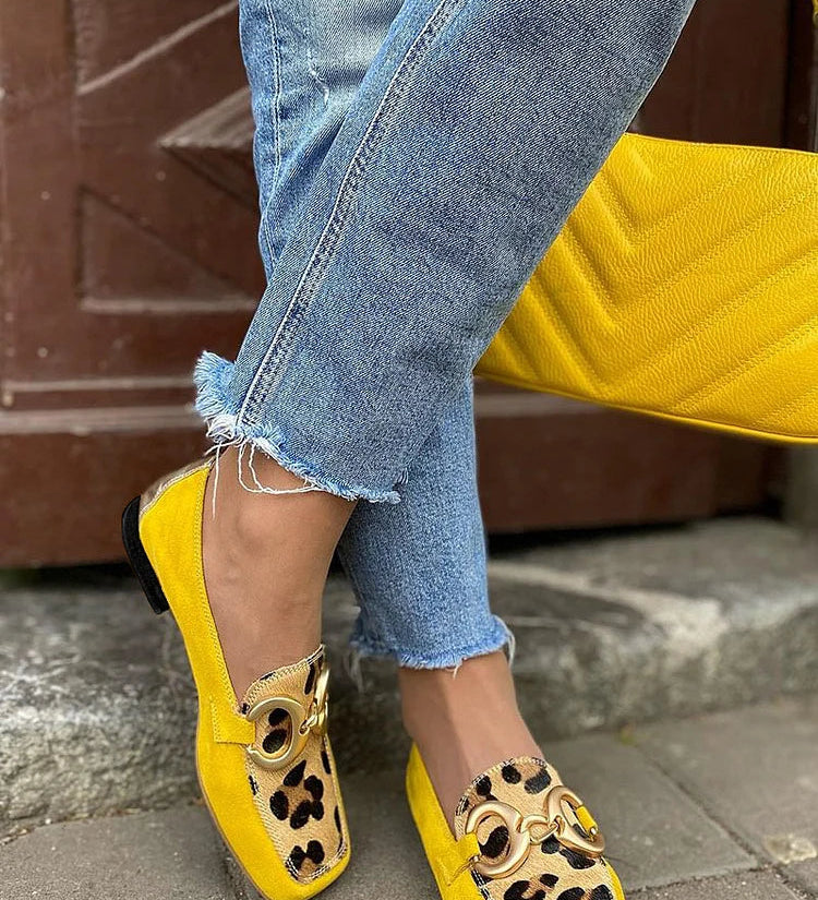 Stelle | Loomamustriga loafer
