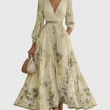 Siena | Elegants Plisse Maxi Kleit