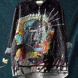 Kylie | Vintage Ajalooline Abstraktne Figuri Maalikunsti Prinditud T-särk