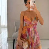 Giselle | Lummav Maxi-kleit Lillemustriga
