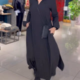 Evie | Retro Vibe Lõdva Istuvuse Maxi Kleid
