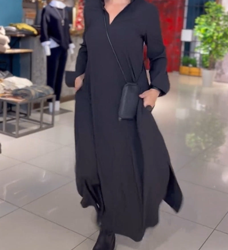 Evie | Retro Vibe Lõdva Istuvuse Maxi Kleid
