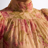 Rosario | Pikk Lilledes Chiffon Kleit