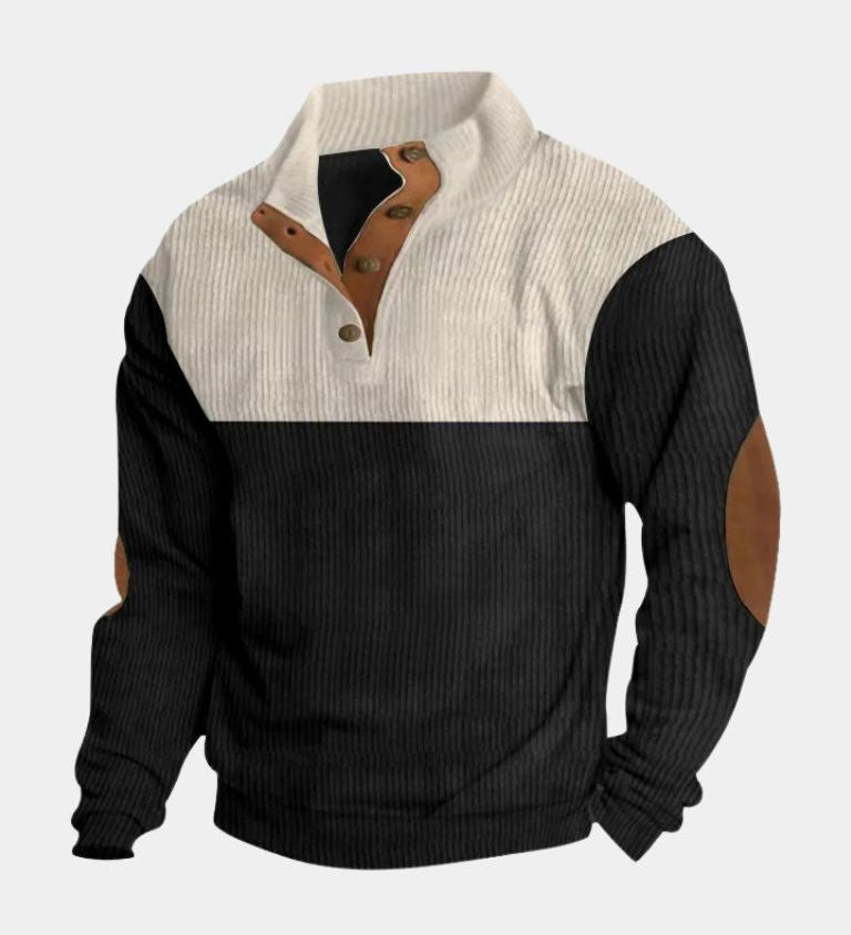 Melker | KÕRGE KAELUSEGA KORDUROOST PULLOVER MEESTELE