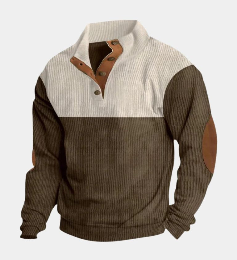 Melker | KÕRGE KAELUSEGA KORDUROOST PULLOVER MEESTELE