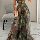Giselle | Lummav Maxi-kleit Lillemustriga