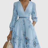 Siena | Elegants Plisse Maxi Kleit