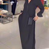 Evie | Retro Vibe Lõdva Istuvuse Maxi Kleid