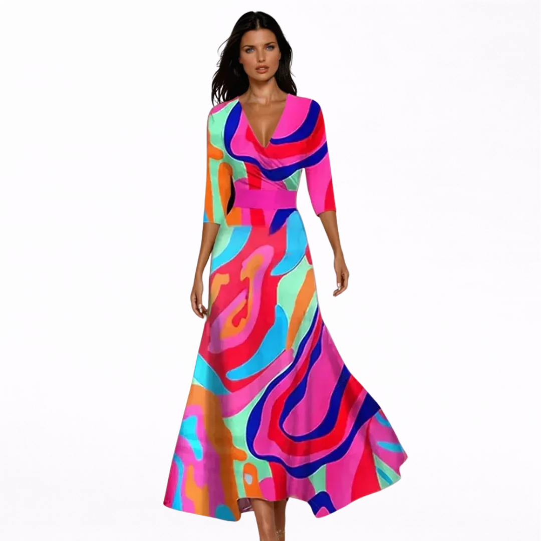 Emilia | Maxi Lilleline Elegantne Kleit