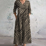 Bonnie | Vintage triibuline kleit