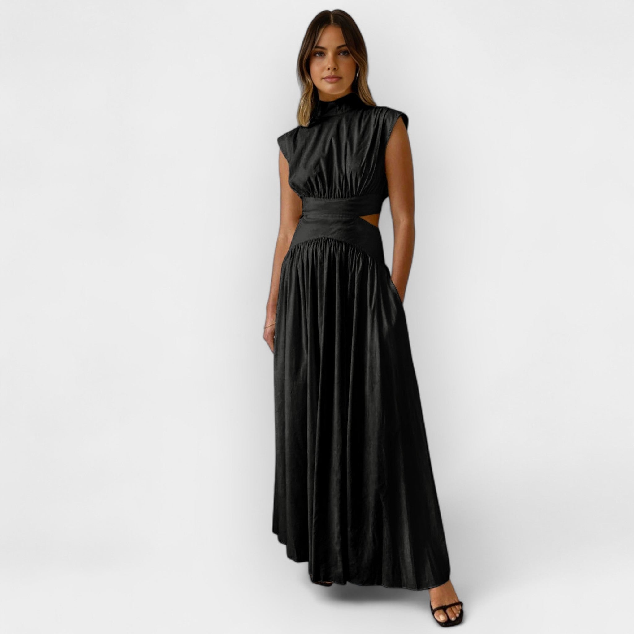 Freya | Elegantne kleit lõikega-Välja üksikasjad