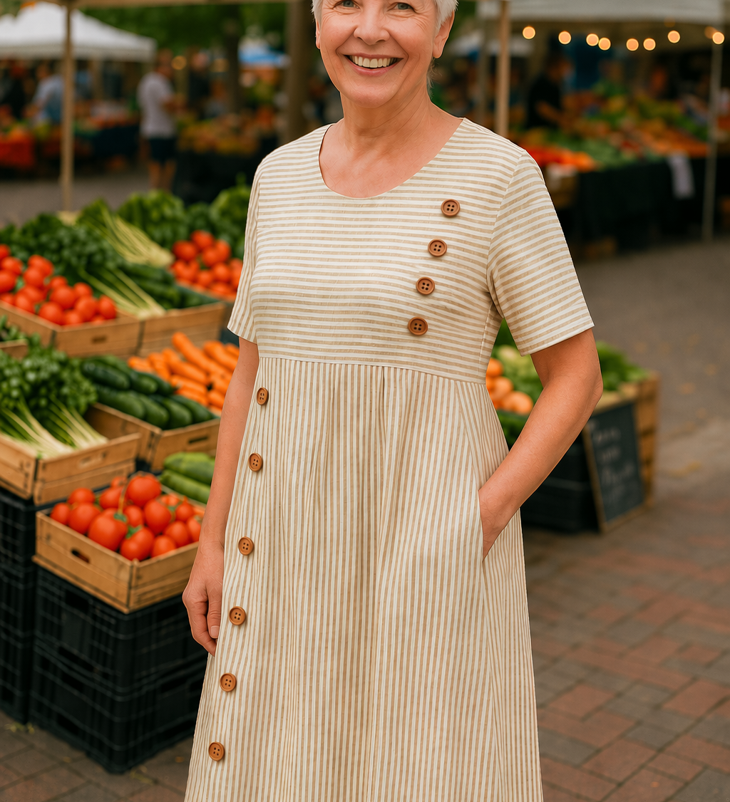 Brienne | Triibuline Midi Kleit