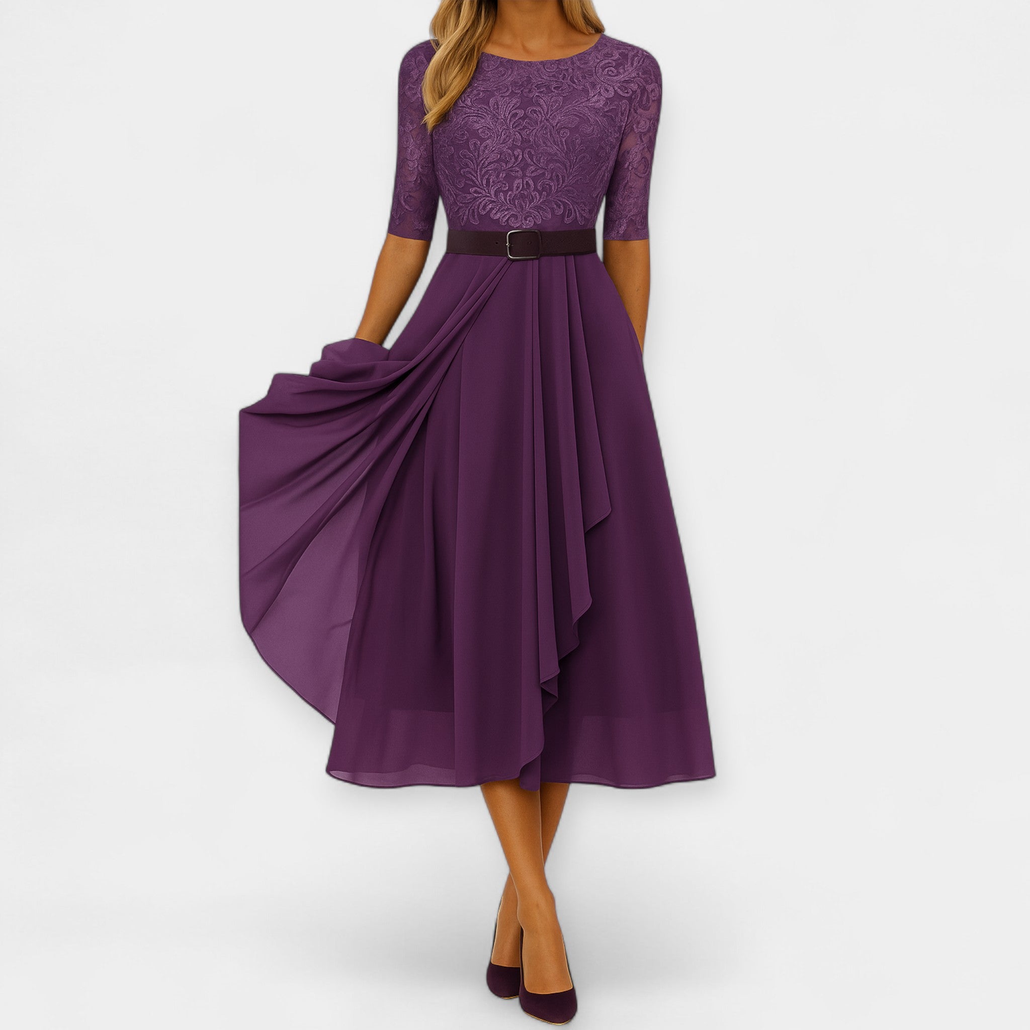 Elena | Elegantne midi kleit