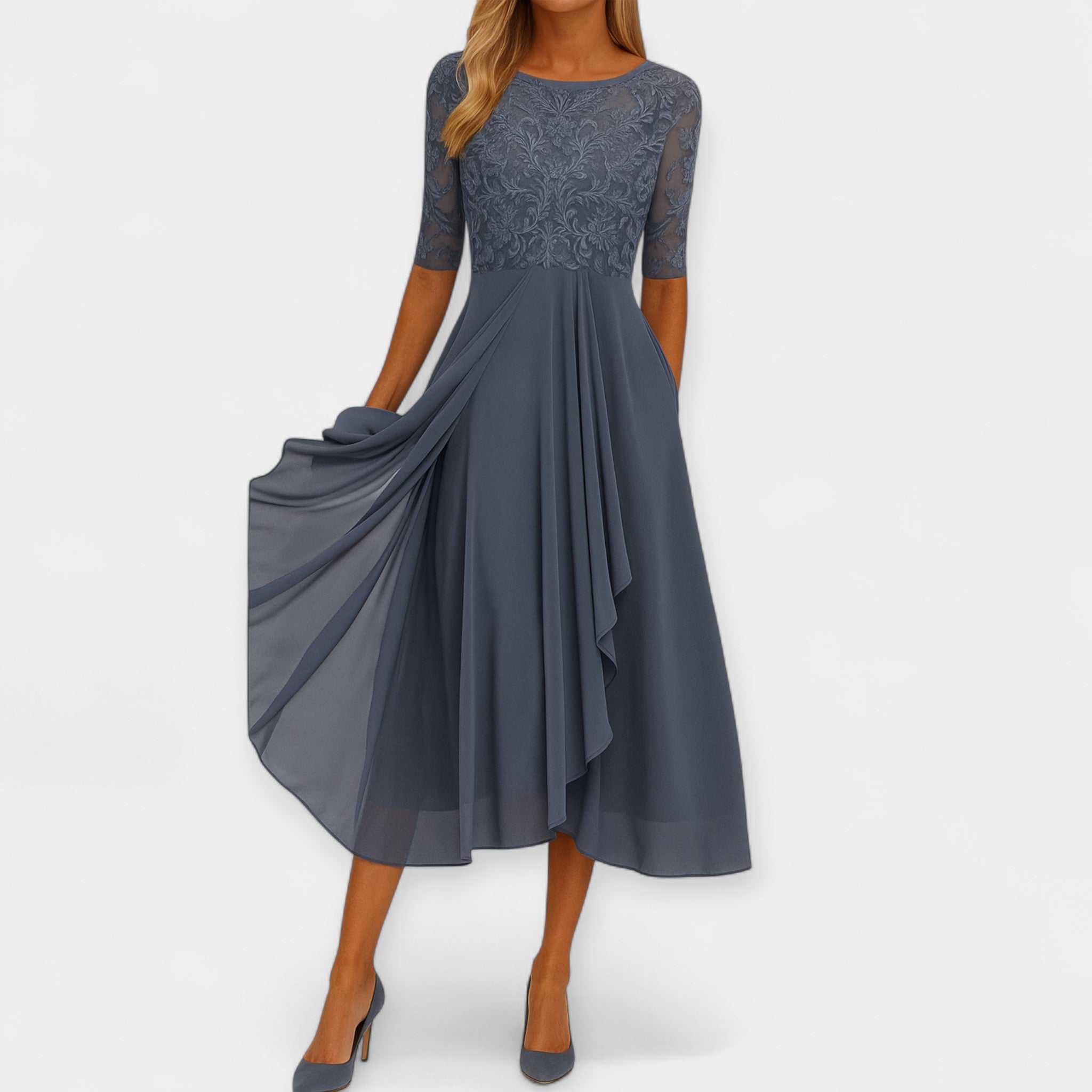 Elena | Elegantne midi kleit