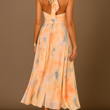 Cheryl - Pastel Unistus Voogav Maxi Kleit