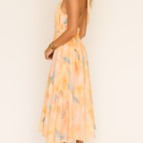 Cheryl - Pastel Unistus Voogav Maxi Kleit