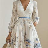 Bristol™ - Lillene Patchwork Boheemlaslik Maxi Kleid
