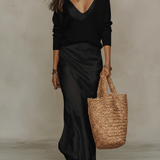 Elena | Satiniseeritud Midi Kleid