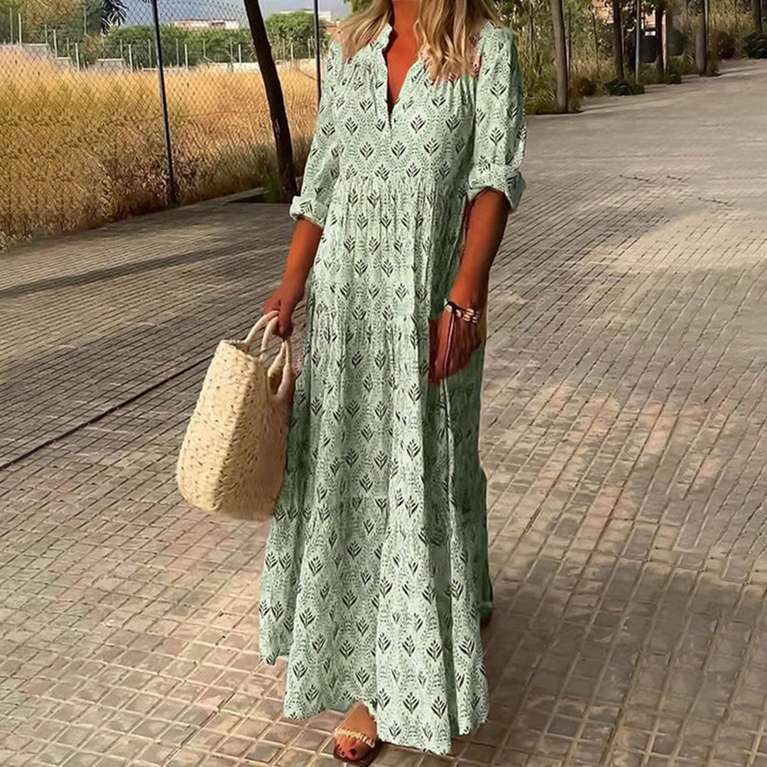 Nora | Elegantne Boho Maxi Kleid