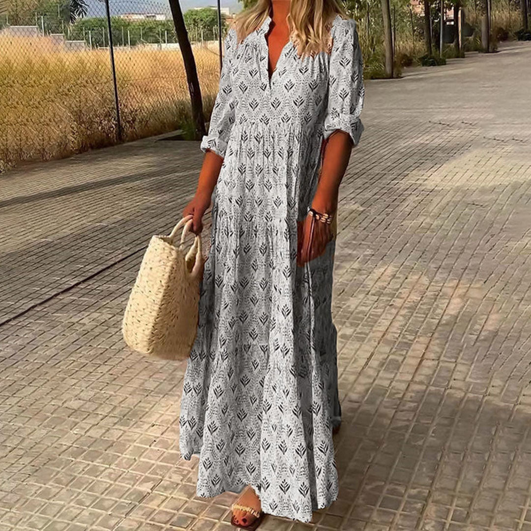 Nora | Elegantne Boho Maxi Kleid