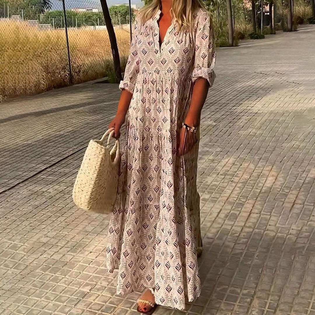 Nora | Elegantne Boho Maxi Kleid