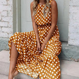 Capri | Täpiline Maxi Kleid