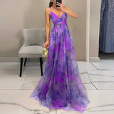 Giselle | Lummav Maxi-kleit Lillemustriga