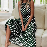 Capri | Täpiline Maxi Kleid