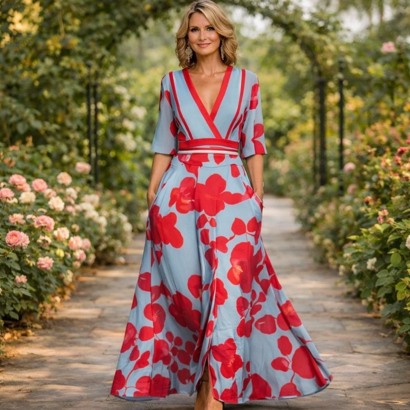 Mila | Pehme V-kaelusega Maxi-kleit