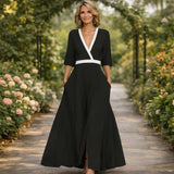 Mila | Pehme V-kaelusega Maxi-kleit