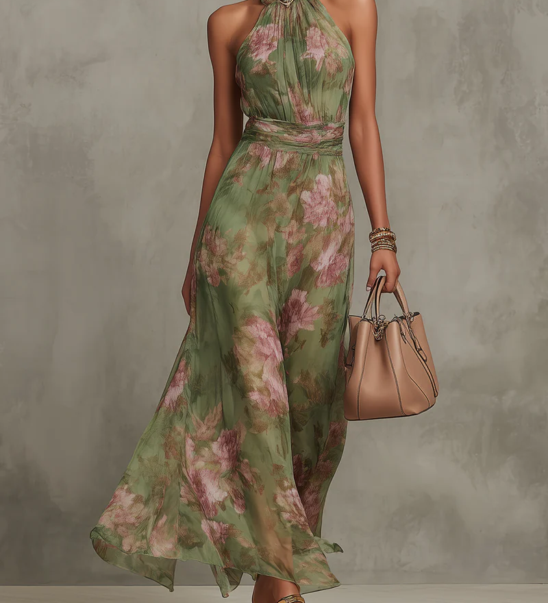 Livia | Maxi Halter Lilleline Kleit