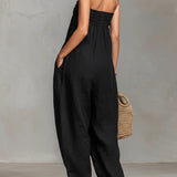 Nina | Elegantne Õlakuubikuta Jumpsuit
