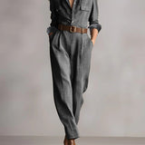Anna | Ruuduline Elegantne Jumpsuit