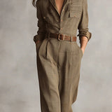 Anna | Ruuduline Elegantne Jumpsuit