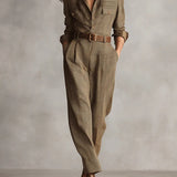 Anna | Ruuduline Elegantne Jumpsuit