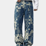 Edvard | Meeste Pixel Efektiga Denim Jean