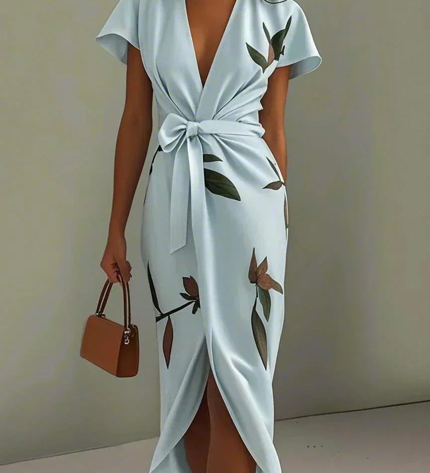 Elin | Elegantne Wikkelkleit Lillemustriga