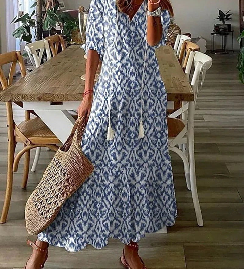 Lana | Figuurile sobiv Boho Maxi Kleid