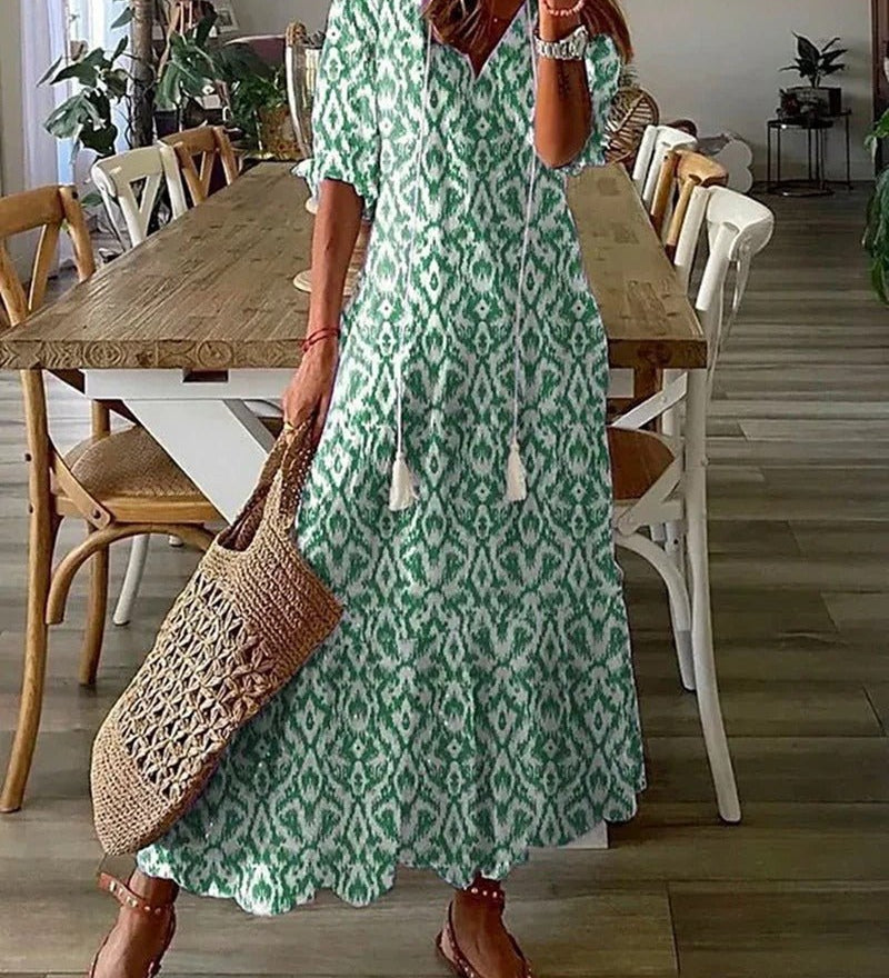 Lana | Figuurile sobiv Boho Maxi Kleid