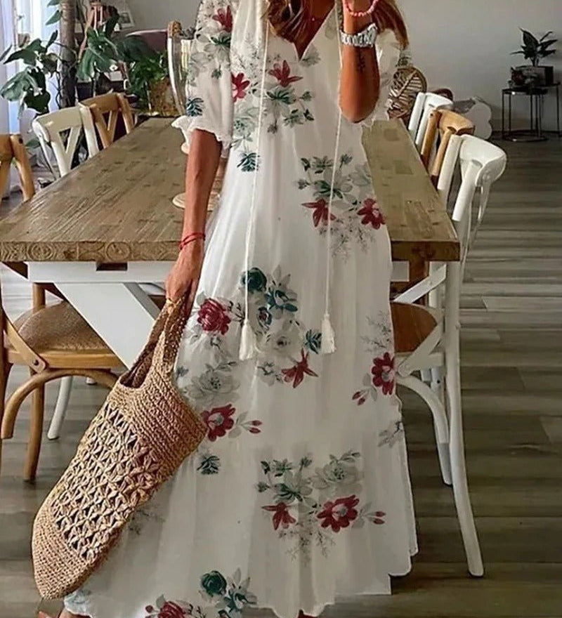 Lana | Figuurile sobiv Boho Maxi Kleid