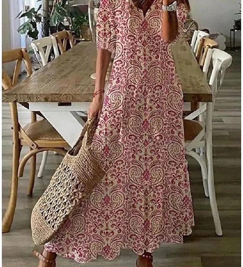 Lana | Figuurile sobiv Boho Maxi Kleid