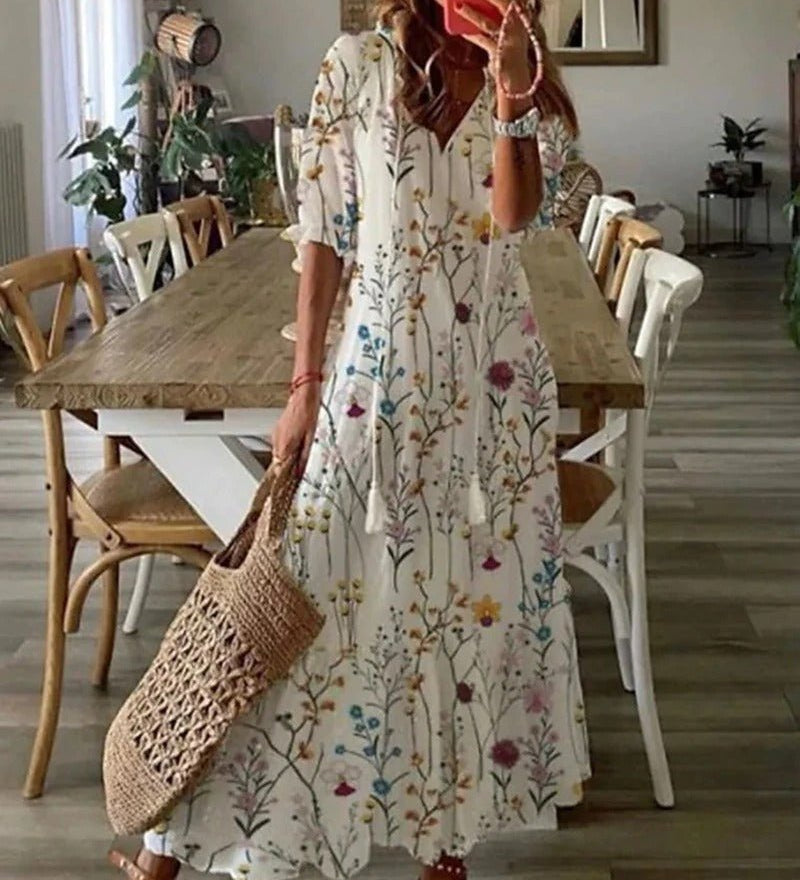 Lana | Figuurile sobiv Boho Maxi Kleid