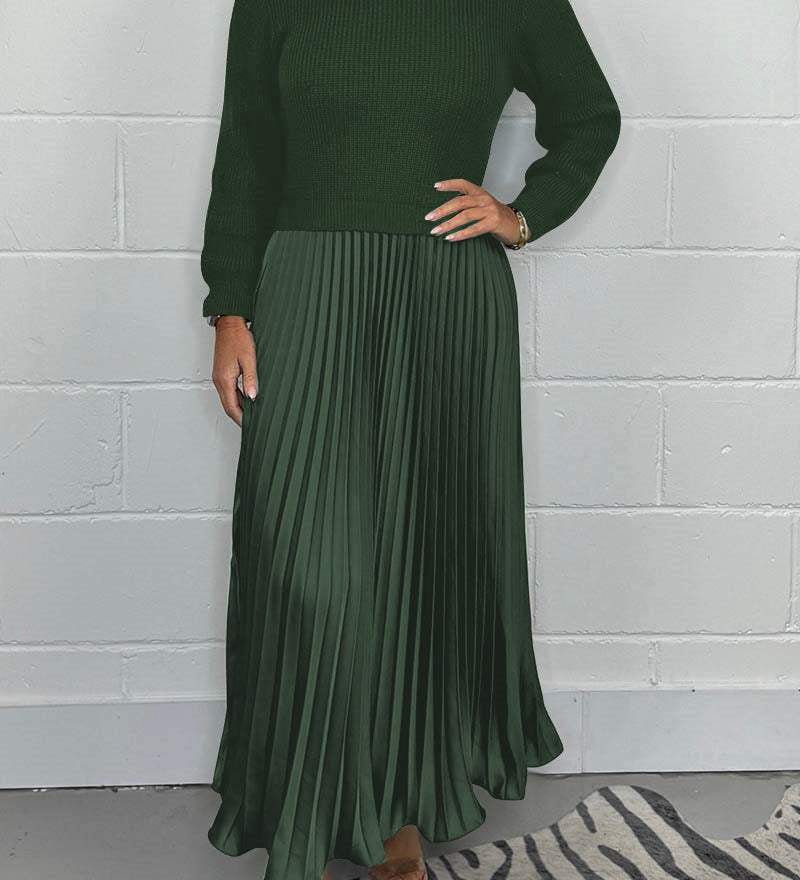 Liza | Pullover ja plisseekleit komplekt