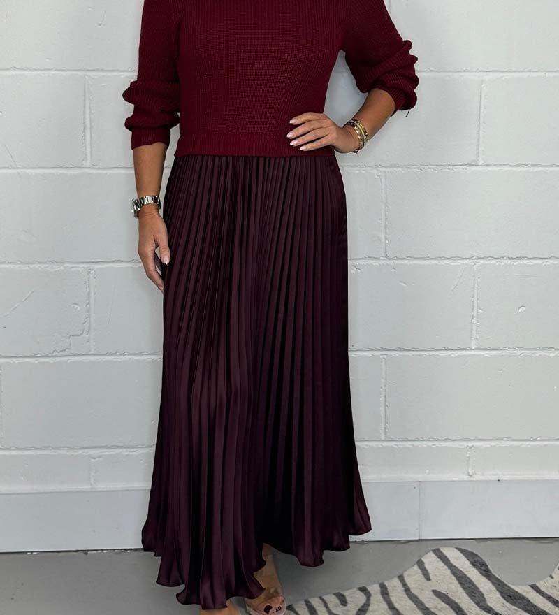 Liza | Pullover ja plisseekleit komplekt