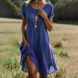 Taylor | Vintage Boho V-kaelusega Kleit