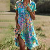 Taylor | Vintage Boho V-kaelusega Kleit