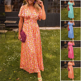 Amelia | Elegantne Lilleline Maxi Kleid