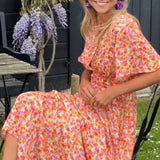 Amelia | Elegantne Lilleline Maxi Kleid