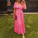 Amelia | Elegantne Lilleline Maxi Kleid