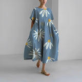 Daisy - Retro Suur Rippuv Lahtine Maxi Kleit